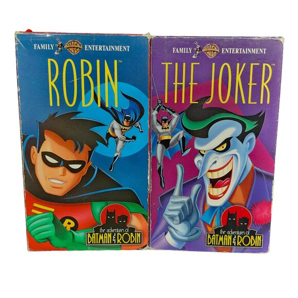 The Adventures of Batman and Robin "THE JOKER" & "ROBIN" on VHS - Picture 1 of 8